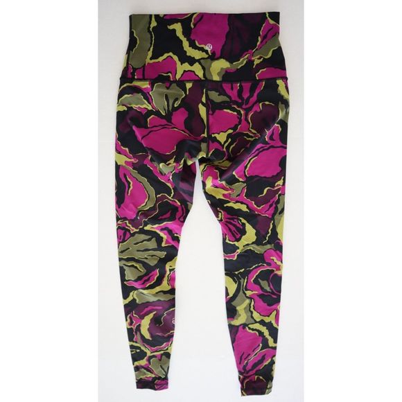 Lululemon Women's Sz 8 Multicolor High Rise Workout Leggings - Picture 2 of 4